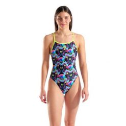 Strój Kąpielowy Damski Arena Multi Chameleons Swimsuit. Czarne stroje jednoczęściowe Arena, bez wzorów, z materiału. Za 259.99 zł.