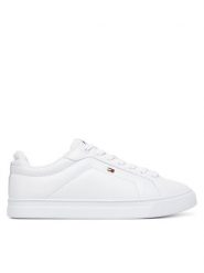 Tommy Hilfiger Sneakersy Icon Court FW0FW08815 Biały. Białe obuwie sportowe damskie Tommy Hilfiger, ze skóry, bez zapięcia. Za 319.99 zł.