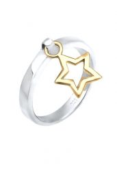 Elli Damski wisiorek z gwiazdą z srebro 925 Sterling Silver Pierścionki 1 ct. Szare pierścionki damskie Elli, srebrne. Za 283.99 zł.