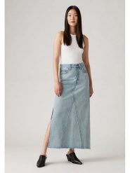Levi's Spódnica dżinsowa w kolorze błękitnym rozmiar: W30. Niebieskie spódnice damskie Levi's, s, z aplikacjami, z bawełny, klasyczne, maxi. Za 180.06 zł.