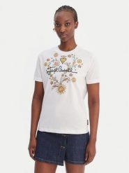 Just Cavalli T-Shirt 80PAHT28 CJ500 Biały Regular Fit. Białe t-shirty damskie Just Cavalli, xs, bez wzorów, z bawełny, bez kołnierzyka. Za 555.99 zł.