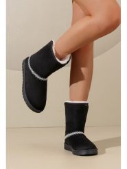 C'M Botki zimowe w kolorze czarnym rozmiar: 41. Czarne botki damskie C'M, na zimę, bez obcasa, bez zapięcia. Za 108.99 zł.