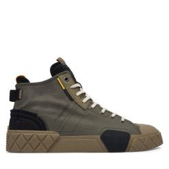 Trampki Palladium. Zielone trampki damskie Palladium, bez wzorów, bez zapięcia. Za 399.99 zł.