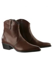 Högl Skórzane botki "Tate" w kolorze brązowym rozmiar: 41. Brązowe botki damskie Högl, eleganckie, bez obcasa, bez zapięcia. Za 432.80 zł.