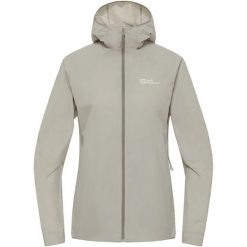 Kurtka przeciwwiatrowa damska Jack Wolfskin Prelight Octa. Szare kurtki damskie Jack Wolfskin, bez wzorów, bez kaptura. Za 629.99 zł.