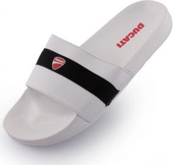 Białe i czarne kapcie Ducati - letnie, unisex. Białe kapcie damskie 661, z materiału. Za 158.99 zł.