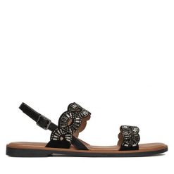 Sandały Clara Barson. Szare sandały damskie Clara Barson, bez wzorów, bez obcasa, na płaskiej podeszwie, bez zapięcia. Za 99.99 zł.