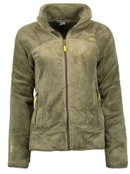 Geographical Norway Kurtka polarowa "Upaline" w kolorze oliwkowym rozmiar: S. Brązowe kurtki damskie Geographical Norway, s, bez wzorów, z polaru, bez kaptura. Za 86.99 zł.