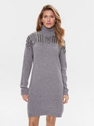 Liu Jo Sukienka dzianinowa MS16G 02050 Szary Relaxed Fit. Szare sukienki damskie Liu Jo, bez wzorów, z dzianiny, bez ramiączek. Za 1,439.00 zł.