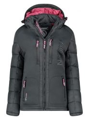 Geographical Norway Kurtka zimowa "Beachwood" w kolorze antracytowym rozmiar: M. Czarne kurtki damskie Geographical Norway, na zimę, m, bez wzorów, z puchu, bez kaptura. Za 216.95 zł.