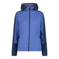 Bluza damska z kapturem CMP. Niebieskie bluzy damskie CMP, m, bez wzorów, z bawełny, z kapturem. Za 296.70 zł.