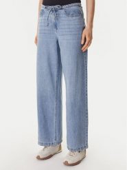 DKNY Jeansy DJ6G4184 Niebieski Wide Leg. Niebieskie jeansy damskie DKNY. Za 439.99 zł.