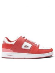 Lacoste Sneakersy Court Cage 747SFA0045 Różowy. Czerwone obuwie sportowe damskie Lacoste, ze skóry, bez zapięcia. Za 359.99 zł.