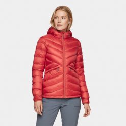 Kurtka puchowa damska Alpinus Rocca. Czerwone kurtki damskie Alpinus, l, bez wzorów, z puchu, bez kaptura. W wyprzedaży za 433.00 zł.