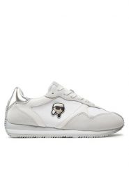 KARL LAGERFELD Sneakersy KL63930N Biały. Białe obuwie sportowe damskie KARL LAGERFELD, z materiału, bez zapięcia. Za 509.99 zł.