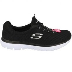 Buty do biegania damskie Skechers Sneaker Summits. Czarne obuwie sportowe damskie Skechers, z materiału, bez zapięcia, do biegania. Za 298.00 zł.