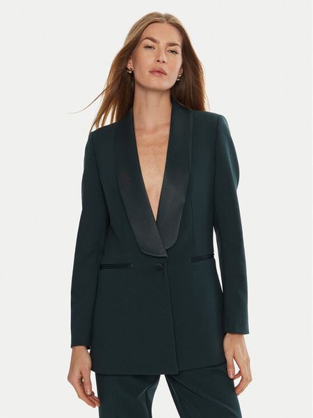 IVY OAK Marynarka Jana IO1100X9040 Zielony Regular Fit. Zielone marynarki i żakiety damskie IVY & OAK, bez wzorów, z syntetyku. Za 919.99 zł.