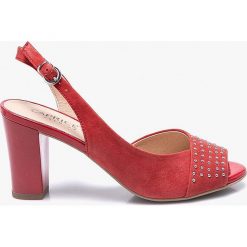 Caprice - Sandały. Szare sandały damskie Caprice, z materiału. W wyprzedaży za 199.90 zł.