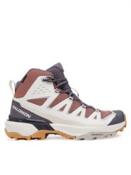Salomon Trekkingi X Ultra 360 Edge Mid Gore-Tex L47816400 Różowy. Czerwone obuwie sportowe damskie Salomon, z gore-texu, bez zapięcia. Za 619.99 zł.