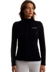 Fischer Kurtka polarowa w kolorze czarnym rozmiar: M. Czarne kurtki damskie FISCHER, m, bez wzorów, z materiału, bez kaptura. Za 239.86 zł.