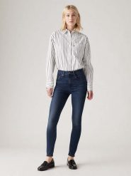 Levi's Dżinsy "721" - Skinny fit - w kolorze granatowym rozmiar: W29/L32. Niebieskie jeansy damskie Levi's, z podwyższonym stanem. Za 237.73 zł.