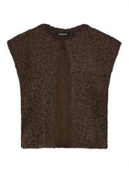 Sublevel Kamizelka w kolorze brązowym rozmiar: S/M. Brązowe kamizelki damskie Sublevel, m, bez wzorów, bez kaptura. Za 135.95 zł.