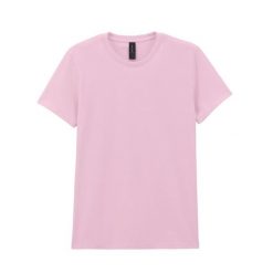 Damska Koszulka Z Grubej Bawełny. Czerwone bluzki damskie GILDAN, xl, bez wzorów, z bawełny, sportowe, bez kołnierzyka, bez ramiączek. Za 47.99 zł.