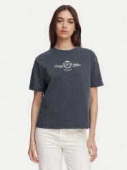 Tommy Hilfiger T-Shirt Crest WW0WW48713 Granatowy Relaxed Fit. Niebieskie t-shirty damskie Tommy Hilfiger, xxs, bez wzorów, z bawełny, bez kołnierzyka. Za 249.99 zł.