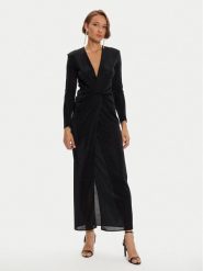 Simona Corsellini Sukienka wieczorowa A24CEAB045 Czarny Slim Fit. Czarne sukienki damskie SIMONA CORSELLINI, bez wzorów, z syntetyku, wizytowe, bez ramiączek. Za 1,009.00 zł.