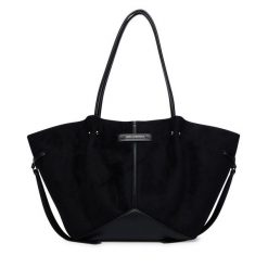 Torebka KARL LAGERFELD. Czarne shopper bag KARL LAGERFELD, bez wzorów, bez dodatków. Za 849.99 zł.