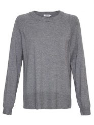 MOSS COPENHAGEN Sweter "Neila Rachelle" w kolorze szarym rozmiar: M/L. Szare swetry klasyczne damskie Moss Copenhagen, l, z wiskozy, bez kołnierzyka. Za 136.45 zł.