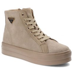 Beżowe Sneakersy Filippo Modne Buty Damskie. Brązowe obuwie sportowe damskie Filippo, na wiosnę, ze skóry, bez zapięcia. Za 179.00 zł.