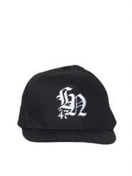 Czapka z bawełnianego twillu. Czarne czapki damskie LEONE 1947 APPAREL, bez wzorów, z bawełny. Za 63.11 zł.