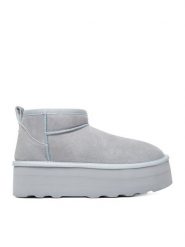 DeeZee Śniegowce DZN-005 Niebieski. Niebieskie śniegowce damskie DeeZee, z materiału. Za 349.99 zł.