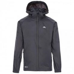 Kurtka Unisex Qikpac X Rozpinana. Szare kurtki damskie Trespass, xl, bez wzorów, z materiału, z kapturem. Za 338.99 zł.