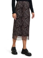 CARTOON Spódnica w kolorze czarno-brązowym rozmiar: 36. Brązowe spódnice damskie Cartoon, bez wzorów, midi. Za 100.04 zł.