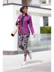 WITT WEIDEN Legginsy w kolorze czarno-fioletowym rozmiar: 44/46. Czarne legginsy damskie WITT WEIDEN, bez wzorów. Za 43.99 zł.