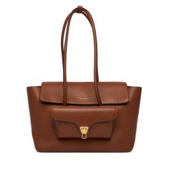 Torebka Coccinelle. Brązowe torebki klasyczne damskie Coccinelle, bez dodatków. Za 1,889.00 zł.