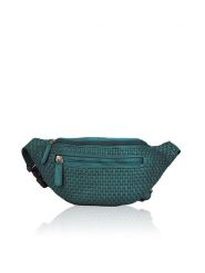 Bellicci Skórzana saszetka "Elliot" w kolorze zielonym - 30 x 14 x 8 cm rozmiar: onesize. Zielone nerki i saszetki damskie Bellicci, bez wzorów, z materiału. Za 195.99 zł.