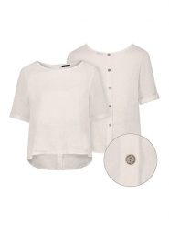 Eight2Nine Bluzka w kolorze beżowym rozmiar: L/XL. Brązowe bluzki damskie Eight2Nine, l, bez wzorów, bez kołnierzyka, bez ramiączek. Za 131.74 zł.