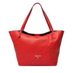 Torebka Patrizia Pepe. Brązowe shopper bag Patrizia Pepe, bez wzorów, bez dodatków. Za 709.99 zł.
