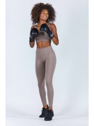 Onamaste Legginsy sportowe w kolorze ciemnobeżowym rozmiar: L/XL. Brązowe legginsy damskie Onamaste, l, bez wzorów. Za 122.96 zł.