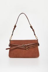 Torebka zamszowa Belt Bag PINKO. Torebki klasyczne damskie Pinko, z zamszu, zamszowe, bez dodatków. Za 1,509.00 zł.