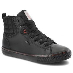 Czarne Sneakersy Cross Jeans Ocieplane Buty Damskie. Czarne obuwie sportowe damskie Cross Jeans, na wiosnę, z jeansu, bez zapięcia. Za 139.00 zł.