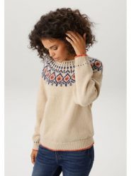 Aniston Sweter w kolorze beżowym rozmiar: 44. Brązowe swetry klasyczne damskie Aniston, bez kołnierzyka. Za 130.99 zł.