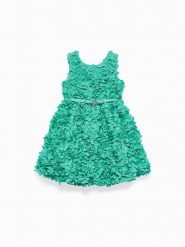 Abel & Lula Sukienka elegancka 5038 Zielony Regular Fit. Zielone sukienki dziewczęce Abel & Lula, bez wzorów, z syntetyku, bez ramiączek. Za 449.99 zł.