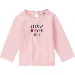 Koszulka "Goshen" w kolorze jasnoróżowym. Czerwone koszulki i t-shirty dziewczęce Noppies Baby, z napisami, z okrągłym kołnierzem, z długim rękawem. W wyprzedaży za 27.95 zł.