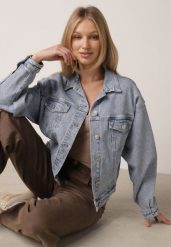 Niebieska Kurtka Jeansowa z Bawełną o Klasycznym Kroju Elliantrea. Niebieskie kurtki sportowe damskie Born2be, na lato, l, bez wzorów, z bawełny, bez kaptura. Za 159.99 zł.