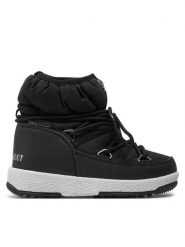 Moon Boot Śniegowce Jr Girl Low Nylon Wp 34051800001 Czarny. Czarne kozaki dziewczęce Moon Boot, bez wzorów, z materiału, bez obcasa, bez zapięcia. Za 629.99 zł.