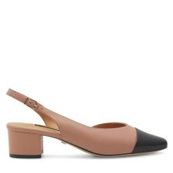 Czółenka GINO ROSSI. Brązowe czółenka damskie Gino Rossi, bez wzorów, bez obcasa. Za 279.99 zł.